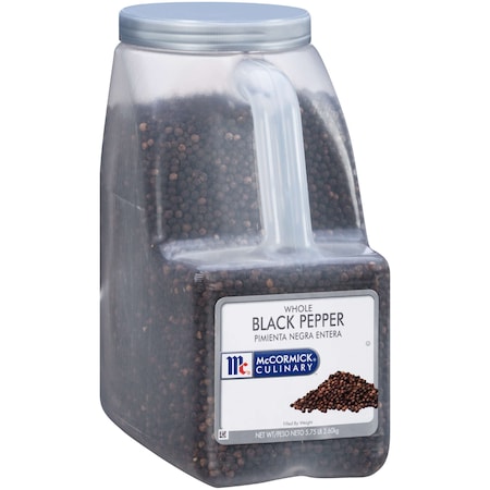 Mccormick McCormick Whole Black Pepper 5.75lbs Container, PK3 932339